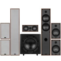 Main product image for Dayton Audio Classic Collection Wood 7.1 Channel Home Theater Bundle with 12" Powered Subwoofer300-6712